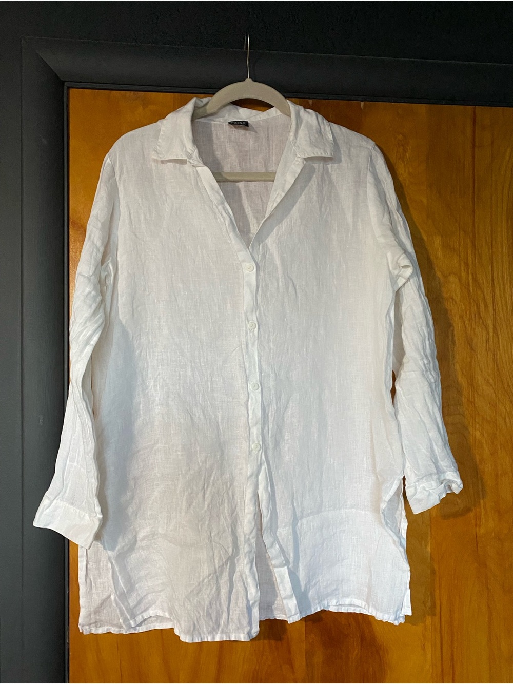 Eileen Fisher Irish Linen button-down tunic